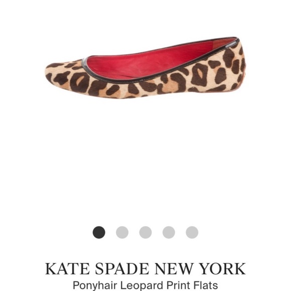 kate spade Shoes - Kate Spade pony hair leopard print flats.